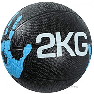 Medizinball Vollgummi Medizinball Low-Bounce-Fitness-Slam-Ball Box-Krafttrainings-Krafttrainings-Sportgeräte 2 Kg