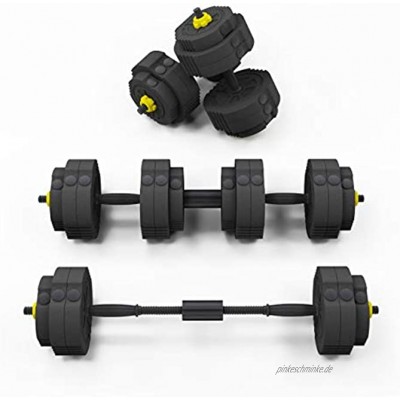 soges Verstellbares Hantel-Set Heim-Fitnessgerät Training mit Verbindungsstange verwendet als Langhanteln Hanteln 25 kg Hantelgewicht