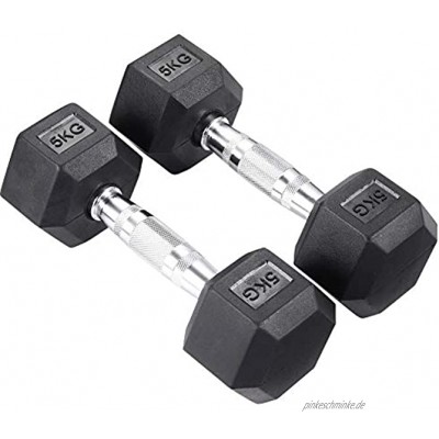 The Fellie Hanteln Set 5 10 12 15 16 18 20 25 30 kg Hex Hanteln Gewichte Set für Männer Frauen Hanteln Home Gym Muskeltraining Ausrüstung