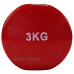 Tunturi Kurzhantel Vinylbeschichtung 3 kg Rot 14TUSFU111