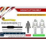 AQF Gewichtheber-Gürtel aus Kuhhaut 10,2 cm Rückenstütze Untersützung beim Training Fitness-Übung Bodybuilding