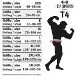 C.P. Sports Profi Set – Gewichthebergürtel Leder + Zughilfen | Bodybuilding Powerlifting Krafttraining Weightlifting Fitness Gym Sport | Schwarz für Männer und Frauen S