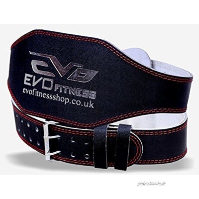 EVO Fitness 15.2cm Ledertasche Gewichteheben Fitness Riemen Rücken-unterstützung Tücher
