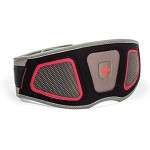 Harbinger Herren Men's Flexfit Contour Nylon Weightlifting Belt with Flexible Foam Core for Strength Training 6-Inch Weight Lifting Red Grey Small