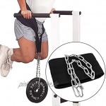 SALUTUYA Gewichthebergürtel mit weicher Rückenlehnenstütze für Zugketten-Fitnessgeräte zum Trainieren