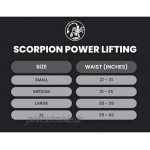 Scorpion Power Lifting Premium Powerlifting Gürtel für Männer und Frauen – Gewichthebergürtel mit Doppelter Dornschließe – Kraftsport Fitness-Gürtel 100 mm x 10 mm aus Leder & Edelstahl