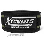 Xenios USA 4 Zoll Man Ergo WOD Gürtel-M 100 cm-Schwarz dunkelgrün PSNYPLAT030