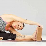CLAY&BURNS® Yogablock aus Natur Kork | Yoga Block Kork | Yogaklotz | 100% Naturkork | Korkblock für Yoga Pilates und Fitness | Hatha Korkklotz