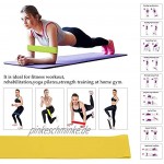 DAZISEN Yoga Block und Fitnessband Set Pilates Yoga Blöcke 2er und Yogagurt Gtymnastikband Widerstandsband