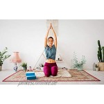 Edaygo Yoga Block Yogablock Yogaklotz hochdichter u. umweltfreundlicher Eva-Schaum 23 x 15 x 7,5 cm 180 g Blau 2er Set