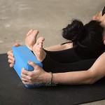 Edaygo Yoga Block Yogablock Yogaklotz hochdichter u. umweltfreundlicher Eva-Schaum 23 x 15 x 7,5 cm 180 g Blau 2er Set