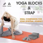 Jim's Store Yoga-Blöcke und Gurte hohe Dichte für Yoga Pilates 2 Stück