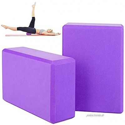 JPYH 2PCS Yoga Block Yoga Block aus Eva-Schaum Yogakork für Blockaden Training Dehnübungen Anfänger,Yoga Tanz und Gym