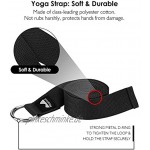 REEHUT Yoga Block 2er Set mit 2.4m Yoga Gurt Yoga Blöcke aus Eva Yoga Klötze 2 Pack für Pilates Fortgeschrittene Meditiation Anfänger und Fortgeschrittene