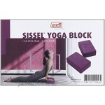 SISSEL Yoga Block Burgund ca.23 x 12 x 7,5 cm