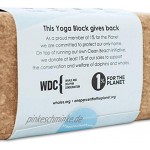 Southern Shores Yoga Block Kork Öko 100% Ökologischer Naturkork Kork Klotz für Yoga Zubehör nachhaltig und plastikfrei
