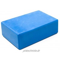 SueSupply 1xYogablock Yogaklotz Yoga Brick Fitness-Block Eva-Schaum Sehr Leichter Hartschaum Yoga-Block zur Unterstützung spezieller Yoga-Übungen & Asanas ca. 23x15x10cm 150g-Schwarz Pink Blau