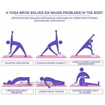 Yogaklotz Yoga BlöCke Yoga-Block Verdicken for Auch FüR AnfäNger Meditiation & Pilates Fitness ZubehöR Hilfmittel 1pc,-