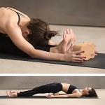 Zen Yoga Wedge Onda Yoga Blöcke aus Naturkork 100% natürlich für Anfänger und Profis Yoga Pilates Unterricht Heimübung Fitness Rutschfester Griff Umweltfreundlich Kork