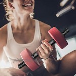 Kurzhantelstange Langhantel-Stange 2 Stücke Hantelstangen für Gym Home Training Gewichthebergriffe mit 4 Spinlock-Kragen