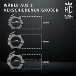 King Coach professionelle Hantelklemmen für Verschiedene Hantelstangen mit oder ohne Gewinde Federverschluss für Kurzhanteln und Langhanteln