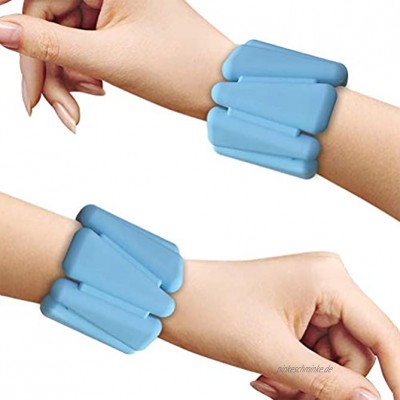 LINONI 1 Paar Unisex-Armband mit Gewichtsmanschetten verstellbar für Yoga Tanz Schwimmen Barbel Pilates
