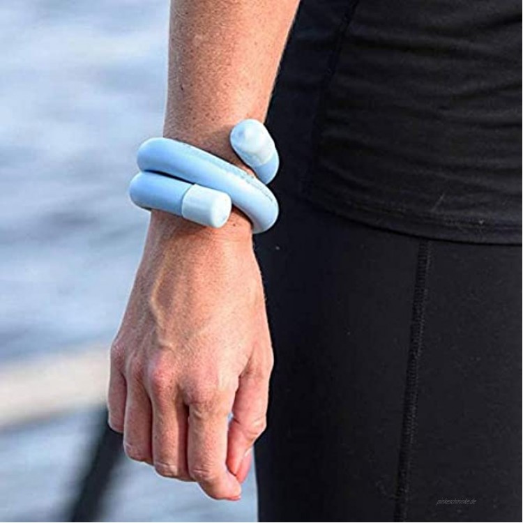 T best 1 Paar Gewichtsarmband tragbares Krafttraining Handgelenkgewicht Sportgeräte Übung für Yoga Fitness Walking Swimmimg