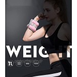 Verstellbare Gewichte für Handgelenk und Knöchel 1 Paar für Damen Herren Fitness Training Joggen Aerobic Fitnessstudio Himmelblau