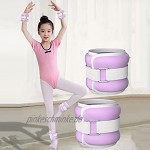 Zheng Hui Shop Tanzknöchelsandsäcke 1 Paar Latin Dance Handgelenks- Und Armgewichtssandsäcke Spezielle Sandsäcke Für Tanzleggings Für Kinder Color : Purple Size : 1kg*2