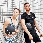 GORILLA SPORTS® Medizinball Gummi 2 kg – Fitnessball Schwarz Silber