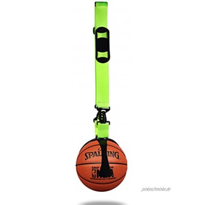 Krafttraining Gehen Sie Aus Tragbaren Diagonalen Fußball-Basketballtasche Tragbarer Basketballfänger Basketball-Klauenball-Fangnetz-Taschenschnalle Mit Fester Aufbewahrungskugelklemme Color : Green