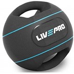 LivePro Palla Medica 8kg Con Doppia Maniglia Double Grip Medicine Ball