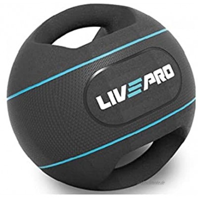 LivePro Palla Medica 8kg Con Doppia Maniglia Double Grip Medicine Ball