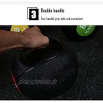 PLUY Fitness Medizinball Gummi,elastischer Fitnessball mit Doppelgriff,Heimgym-Kernkraft-Trainingsgerät,6 kg