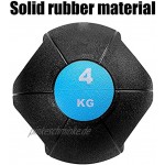 PLUY Verschleißfester Medizinball Double Grip Medizinball 8 kg Unisex-Armkraft-Trainingsgerät tragender Fitnessball