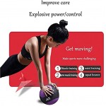 PLUY Verschleißfester Slamball Medizinbälle,gewichteter Ball,Rutschfester Grip-Trainingsball,ideal für Kerntraining und Cardio-Training,Gleichgewichtstraining