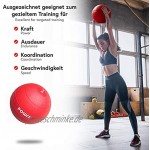 POWRX Slamball inkl. Workout I Medizinball Gewichtsbälle 3-20 kg I Gewichtsball rutschfest mit griffiger Oberfläche Gewichten