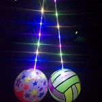 SBYMX Kinderspielzeug Glühender Fitness-Wurfball Aufblasbares Kinderspielzeug Hüpfender Ball Blinkender Tragbarer Bobo-Ball