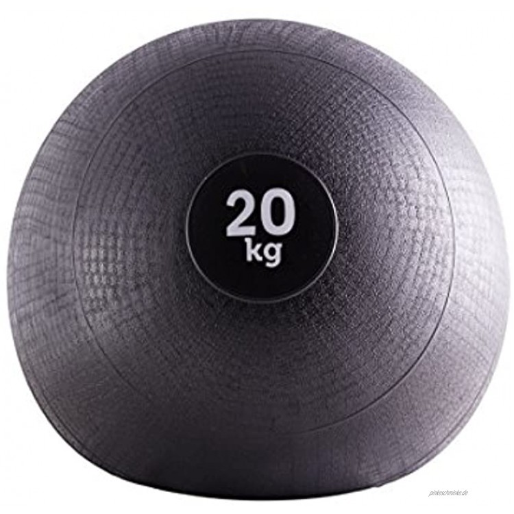 Suprfit Slam Ball gummierter Medizinball für Functional Training und Cross Training Gewicht: 5-70 kg Gewichtsball mit sehr griffiger Oberfläche aus strapazierfähigem PVC Farbe: Schwarz