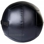 Suprfit Wall Ball Medizinball für Cross Training und Functional Training Gewichtsball mit griffiger Oberfläche gefertigt aus robustem PVC Material Gewicht: 3-12 kg Schwarz