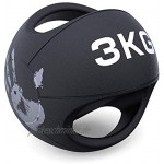 SYY Medizinbälle Solideer Ball Männer und Frauen Muskeltraining Binaural Medizin Ball verwendete for Gewichtheben Fitness Boxen 3 4 5 6 7 8 9 10 12kg Size : 3kg