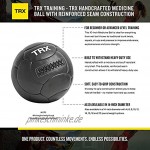 TRX Training Handgefertigter Medizinbälle mit verstärkter Naht-Konstruktion 1,8 kg