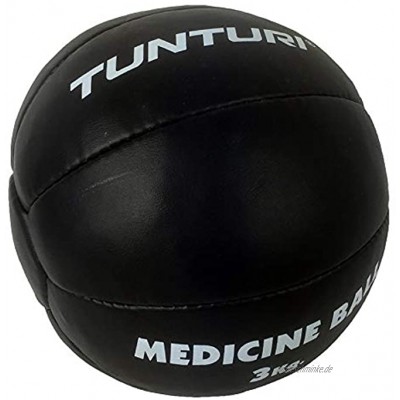 Tunturi Medicine Ball Leather 3 kg Medizinball schwarz One Size