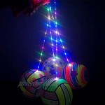 YEES Kid Spielzeug LED Leuchtendes Blinkendes Sport Fitness Tragbare Glühende Fitnesskugel Kid Spielzeug Leuchtend Flash Tragbare Wellenkugel Farbe Zufälliges Haar Sweetie