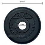 Gummierte Hantelscheibe für Hanteln Gewicht 1,25 kg 2,5 kg und 5,0 kg für Workout Fitness Training. 1.25