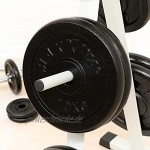 MAXXIVA® Hantelscheiben 2er Set Gewichtsplatte je 10 kg 100% Gusseisen schwarz 20 kg Fitness Krafttraining Bodybuilding Workout Gewichtheben Reha