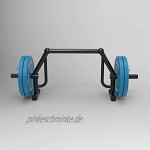 Stehende Gewichttragende Stange Männliche Und Weibliche Fitness-Krafttrainings-Fitnessstange Mit Großem Loch Indoor-Kniebeugen-Gewichtheben-Fitnessstange Color : Blue Size : 140*56cm