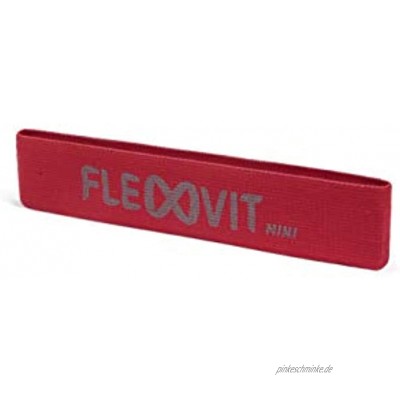 FLEXVIT Mini Band – Fitnessbänder für allgemeine Stabilisationsübungen Dehnung Aktivierung und Mobilisation 6 Stärken für Anfänger und Profis