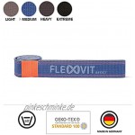 FLEXVIT Resist Band – Fitnessbänder für effektives Ganzkörpertraining HIT Koordination Stabilisierung und Sprungkraft 4 Stärken Anfänger und Profis