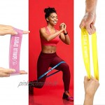 GORILLA SPORTS® Fitnessbänder Latex Einzeln 5er Set – Widerstandsbänder Loop in 5 Farben und Stärken